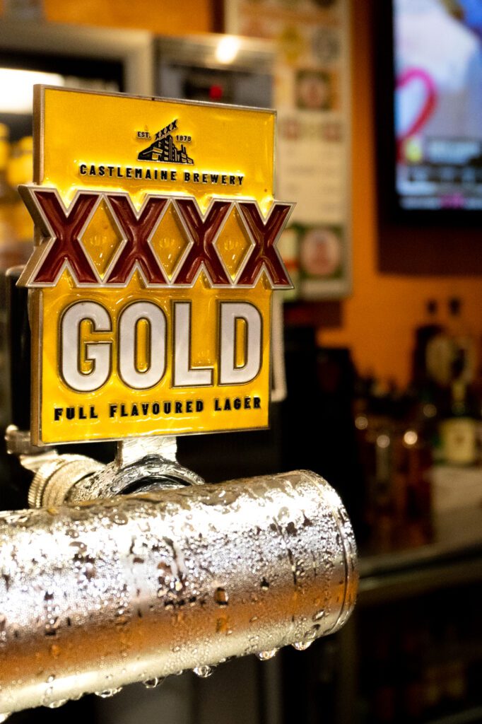 XXXX Gold on tap